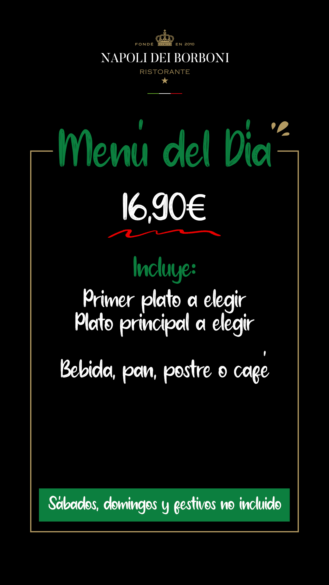 Menú Mediodía